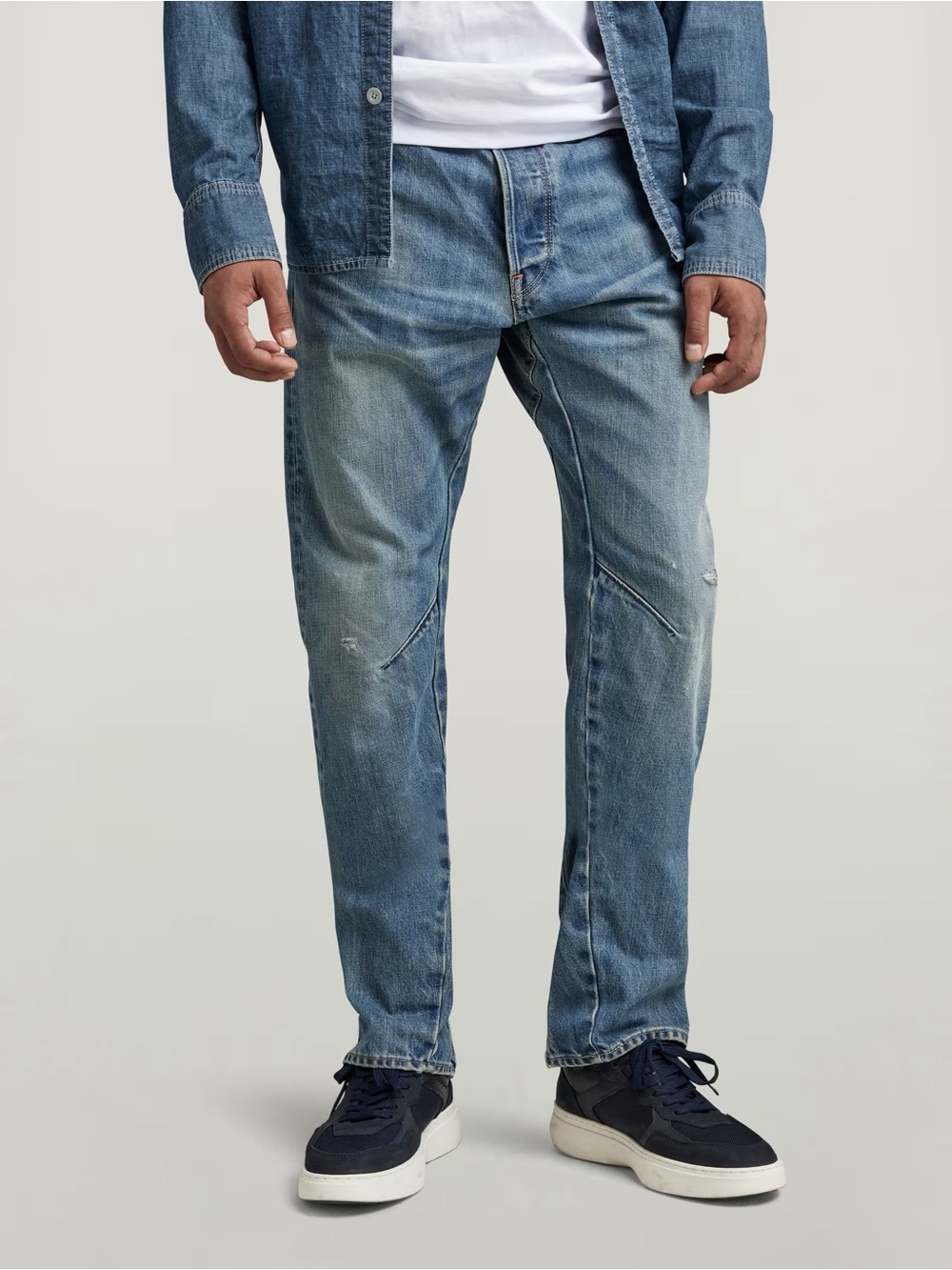 G-Star 3D ARC Slim Raw Relaxed Faded Blue Washed Jeans